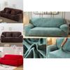 Wrinkle Resistant Easy Fit Sofa Slipcover Thick Plush Velvet Protector For All Sizes