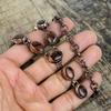 Mahogany obsidian necklace electroformed copper gemstone necklace adjustable chain necklace electroformed handmade jewelry anniversary gifts