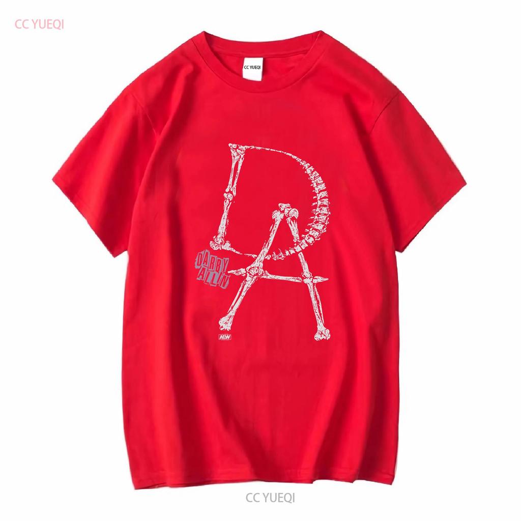 Darby Allin Anpassung AEW Offizielles T-Shirt lange oder kurze Ärmel Vintage Gewaschen Leicht Atmungsaktiv Mann Dehnbar Vielseitig