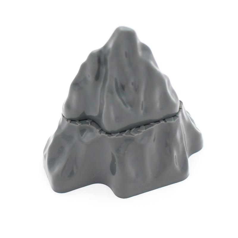 MOC Bricks Rock Panel Base 6x4 Top 2x4 City Hill DIY Cave Stone Jungle Building Block Toys Compatible with View