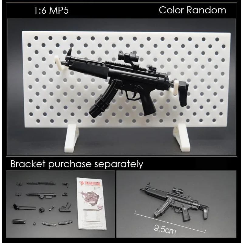 

1/6 MP5 MP40 MP7 Штурмовая винтовка UZI Пистолет-пулемет Модель Пластиковый Сборный Набор Имитация Оружия Военные Игрушки Цвет Случайный