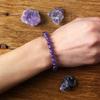 Geniune Amethyst Natural Crystal Bracelet for Women Pulsera Amethust Bracelet Made of Real Natural Stone Beads Body-Purifying