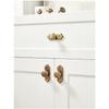 Antique Brass Cabinet Handles with Backplate Solid Bronze Wardrobe Pulls Kitchen Cupboard Door Knobs Furniture Handle