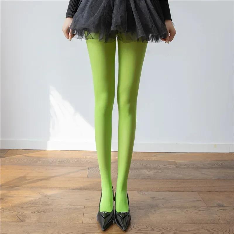 Women's Tights Slim Stockings Pantyhose Super Elastic Large Size Leggings Red Women's Media Sexy Tights Spring Autumn Winter