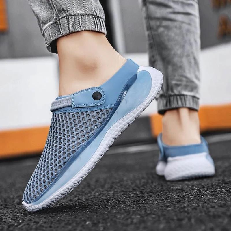 Fashion Trekking Men's Sandal Outdoor Beach Mesh Luxury Designer Expensives New Fashion Summer 2025 Japanese Buy Big Size Sale Male Shoe