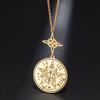 Collana Pendente Tetragrammaton Pentacolo Pentagramma Nodo Celtico Triquetra per Donne Uomini Talismano Wiccan Amuleto Pagano Regali