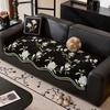 Retro Unregelmäßiges Chenille Sofakissen Blumendruck Rutschfester Bezug Für Wohnzimmer Vier Jahreszeiten Universal Möbelüberwurf