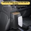 Front Seat Car Tissue Box Can Hold Mobile Phones And Cards Tissue Holder Headrest Organizer With 2 Side Mesh Pockets Leather