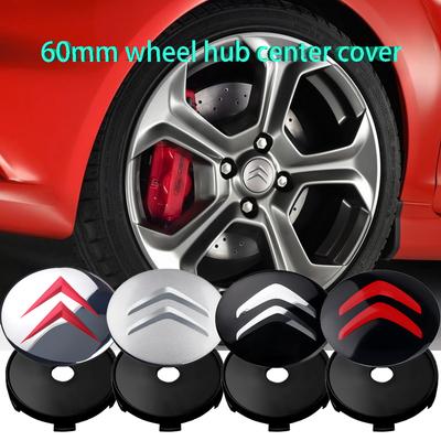 4pcs 60mm Car Emblem Wheel Center Cap Rim Hubs Dustproof Covers For C1 C3 C4 Grand Picasso C4L C5 C6 C8 VTS Accessories