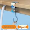 Adjustable Desktop Bag Hook - Punch-Free, Movable Cartoon Backpack Holder for Dorms and Students.