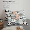 3Pcs Colorful Cats Duvet Cover Cartoon Cat Pattern 3Dprint Gifts For Students Girls 100%Polyester Bedding Sets With 2Pillowcases