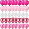 Rose Pink Metal Latex Confetti Confetti Balloons Wedding Decorations Matte Globos New Year Birthday Party Decorations