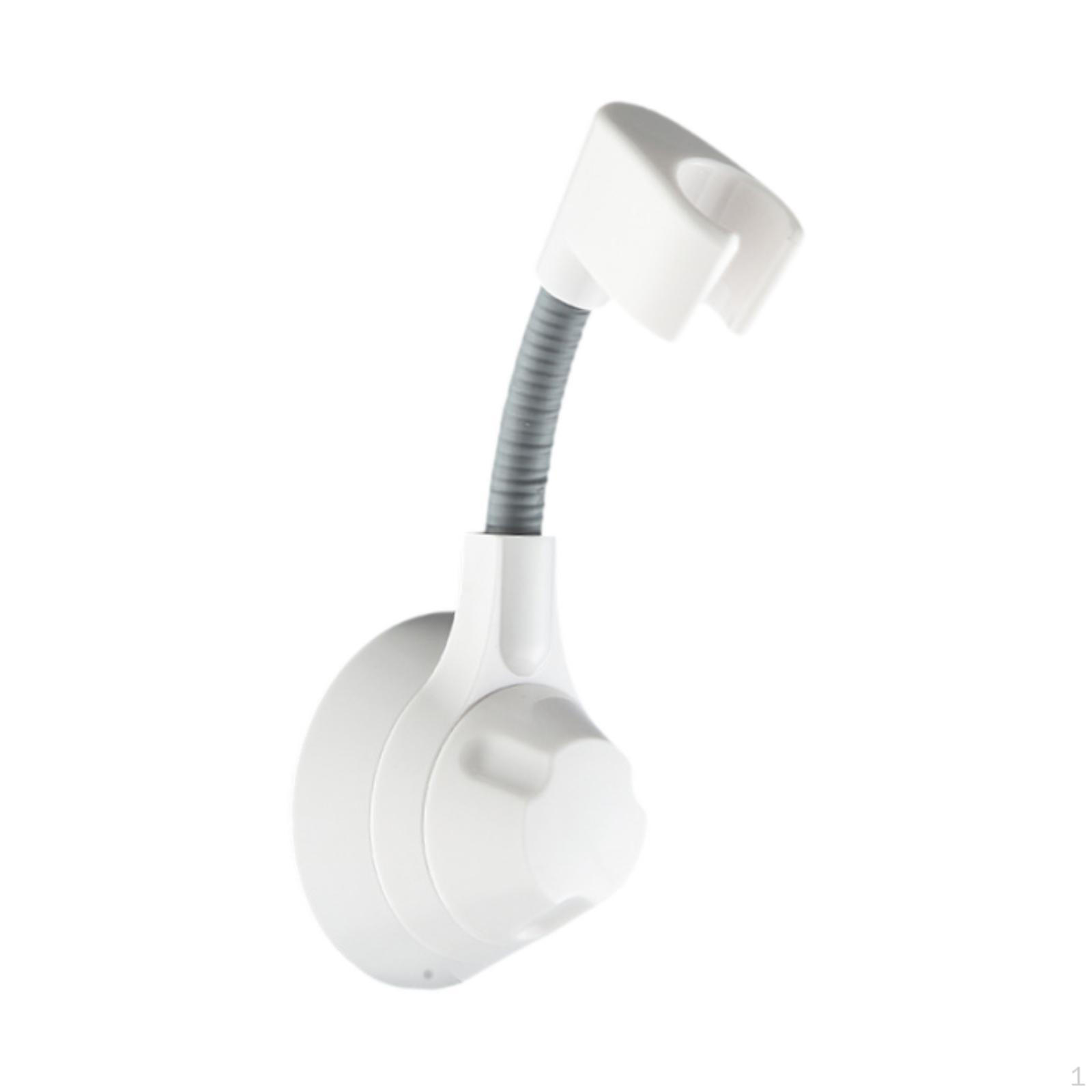 

Shower Head Holder Adjustable Angle Easy Installation Wall Mounted Decoration Spray White