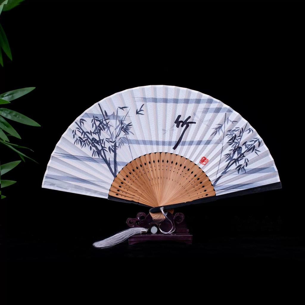 Japanese Folding Fan Handmade Decorative Kanagawa Wave Foldable Fan Handheld Vintage Hand Fans For Women Portable Folding F
