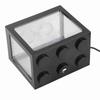 Mini-Größe Mini-Aquarium Mikrolandschaft Kunststoff USB LED-Licht Dekolicht Überlagertes Design Desktop-Aquarium
