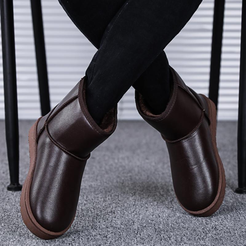 Pánské zimní boty vysoké kvality s protiskluzovou podrážkou, fleecem pro udržení tepla, boty 2024 nové pánské zimní boty venkovní voděodolné sněhule