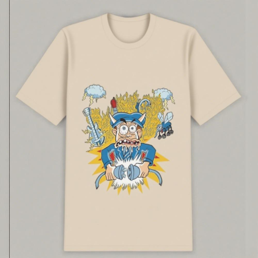 Fashion Leisure Street Daily Style Best-selling Light Cotton High-quality Comfortable Short-sleeved and Couples Printed T-shirts