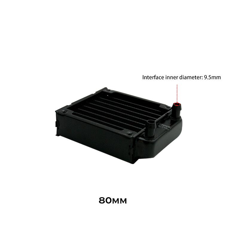 G1/4'' Aluminum Radiator For PC Water Cooling Computer Case GPU CPU RAM Cooler Fan Heatsink 60/80/90/120/240/360mm Black/White