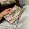 Chinese- Satin Makeup Bag, Skin Care Product Storage Bag, ID Bag, Toiletries Bag, Hand-held Makeup Bag, 1 PC