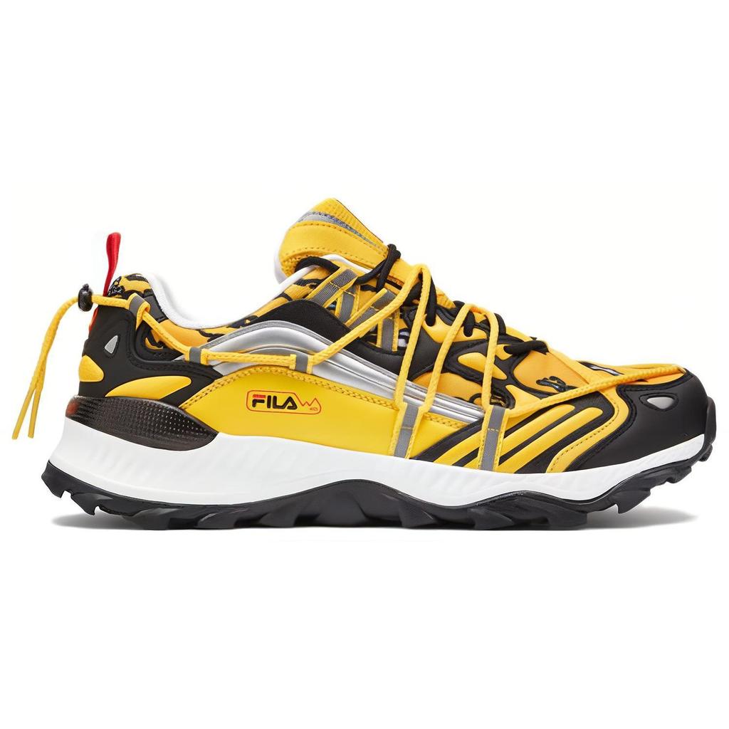 FILA Expeditions Leather Comfortable Versatile Low-Top Casual Shoes Men sneaker Yellow 1RM01547_702