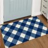 Preppy Buffalo Plaid Print Deurmat Zacht Duurzaam Vloermat voor Binnen Buiten Entree Portaal Huisdecoratie Decoratie Kamer