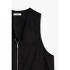 Studio Tomboy Half Zip V Neck sleeVeless Dress  9176241986 