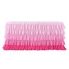 Table Skirt for Rectangle And Round Table Multi-layer Ruffle Reusable Gradient Rainbow Color Beach Parties Ceremony Birthday Party Decoration