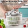 Vegetable Lettuce Leaf Dehydrator with Lid Large Capacity Basket Easy Press Salad Spinner for Kitchen  Use
