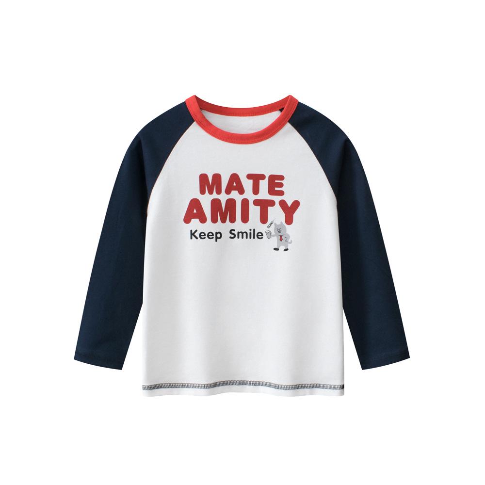 27kids European Autumn 2024 Children s Long-Sleeve T-Shirt Base Layer 130cm