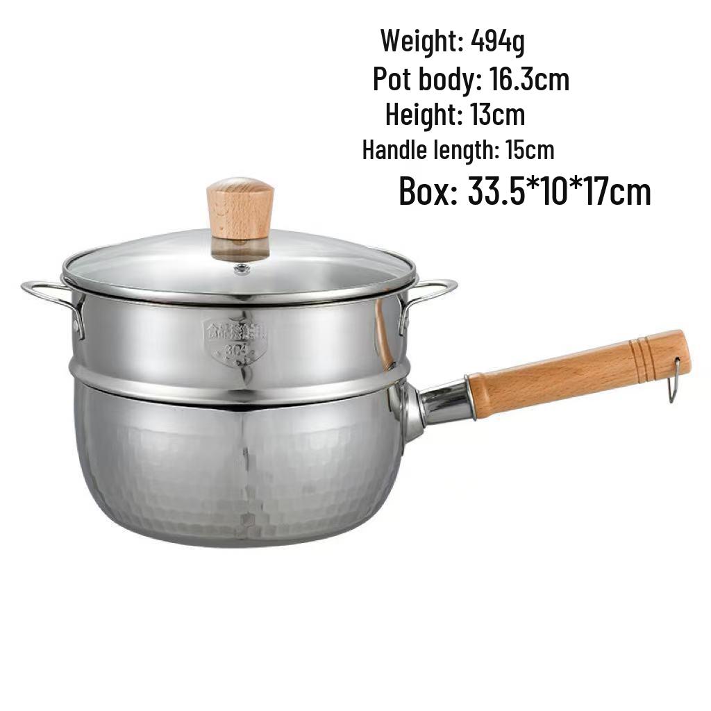 Multifunktionaler Antihaft-Topf aus Edelstahl für Suppe, Milch und Babynahrung