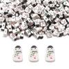 100 Stück Weihnachten Schneemann Polymer Clay Perlen für DIY Schmuck: Armbänder & Halsketten