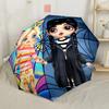 Wednesday Outdoor Automatic Umbrella Compact & Durable 8-Rib Design Lightweight Travel Essential Compact Folding Umbrella Spiritual Gift