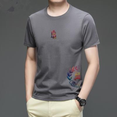 Okrągły dekolt Luźny Młodzieżowy Popularny Mały Świeży T-shirt z krótkim rękawem Męska Letnia Moda Top z półrękawem Modny