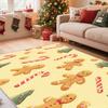 Christmas Tree Gift Carpet Living Room Decoration Yellow Snowman Lounge Rugs Soft Anti-slip Bedroom Bedside Mat Easy Cleaning