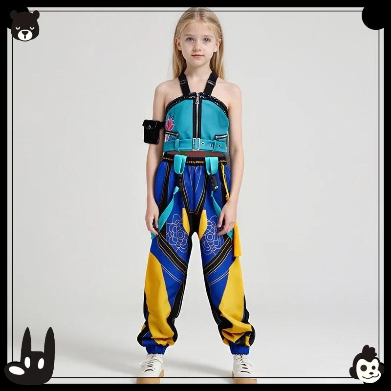 New Anime Kids Girl Roleplay Cosplay Costumes Zoey Full Costume Set for K-pop Halloween Carnival Party Suits Clothes Outfit