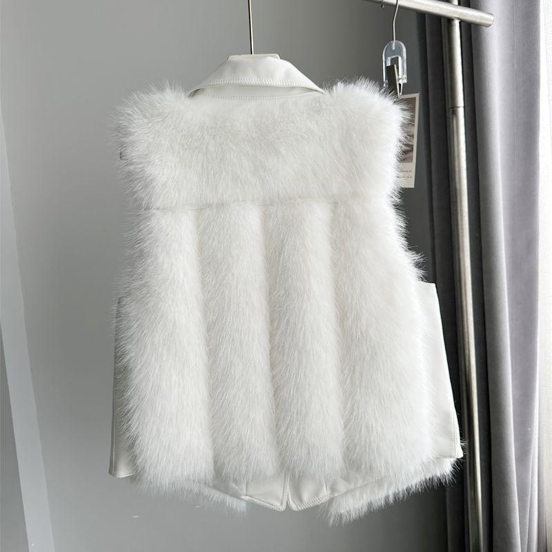 Wintermode Damen Kunstpelz Weste Jacke Kurze Warme Weste Lässig Bequem