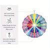 Rainbow Metal Wind Chime - Colorful Rotating Outdoor Decor for Garden, Patio, Balcony | Wind-Powered Hanging Ornament for Halloween