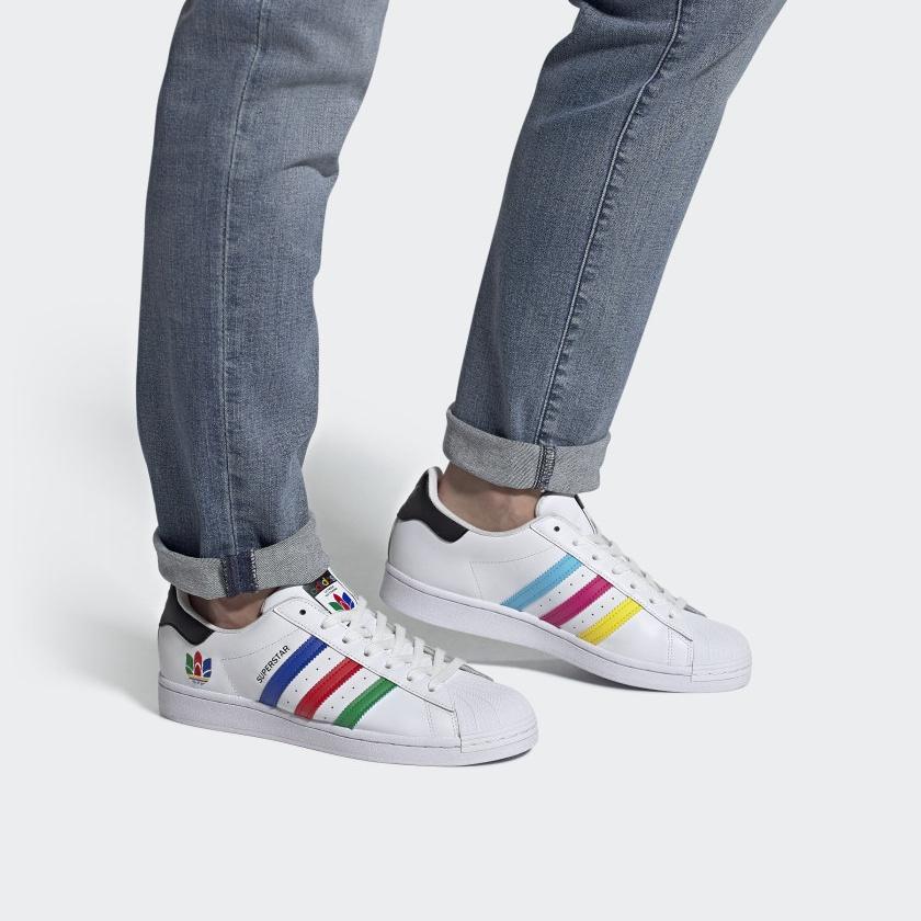 adidas Superstar 'Colorful Trefoil - Cloud White' Men's FU9521