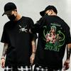 Summer New Arrival One Piece Pattern Tshirt unisex anime print casual shortsleeved fashionable streetwear top Y2K style