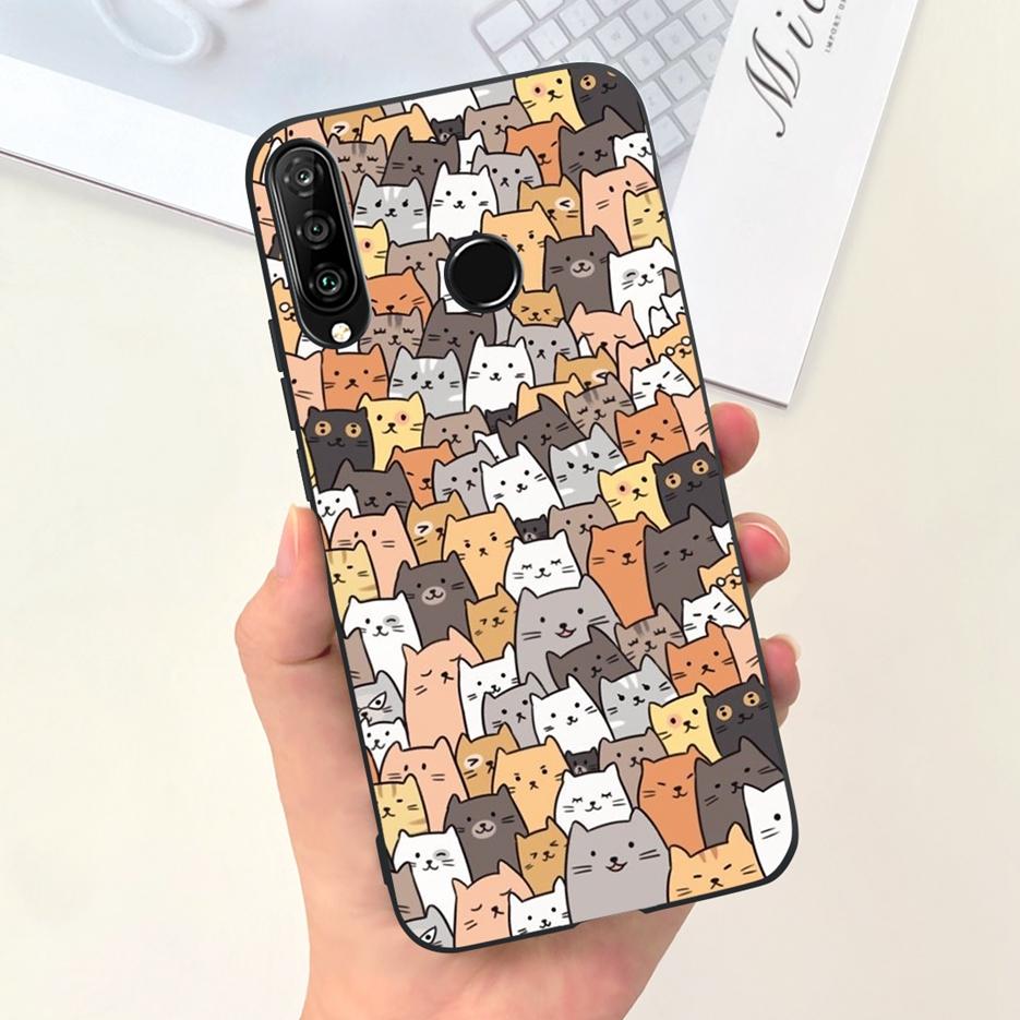 For Huawei P30 Lite Case Cute Fashion Carton Cover Soft Silicone Phone Case For Huawei P30 Pro P 30 Lite P30Lite Back Cover Bags