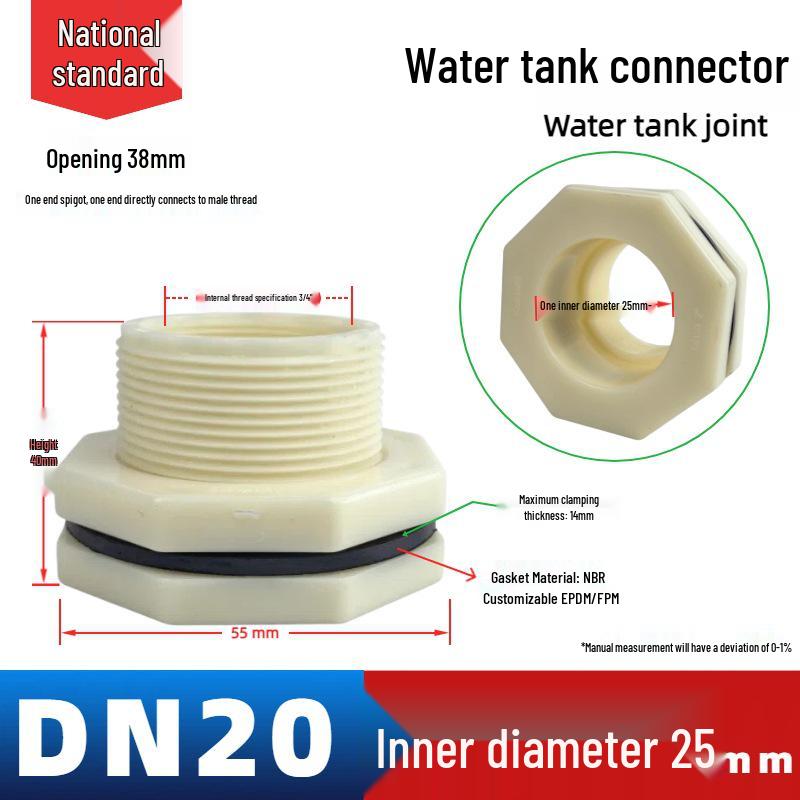Water Friends UPVC Wassertank & Aquarien Zubehör: Rohr- und Eimerarmaturen für Wassertürme und Schwimmbäder