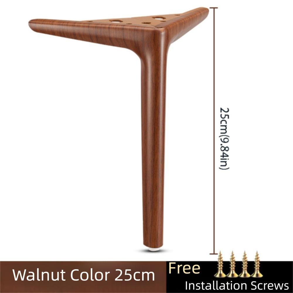 Gambe Rinforzate per Mobili Colore Noce Gambe di Supporto per Mobili TV Ferramenta Gambe per Tavolino da Caffè Tavolino da Tè