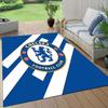 Chelsea F.C Flannel Pattern Square Carpet,Area Rug,Carpet Rug for Living Room Bedroom Sofa Playroom Decor,Non-slip Floor Mat