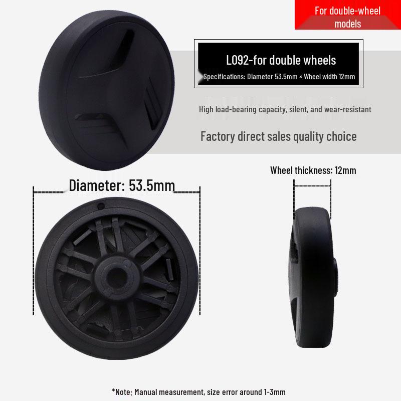 Universal Wheel Replacement for Luggage Suitcase: Leather Caster Rubber Roller Rim Repair Accessories