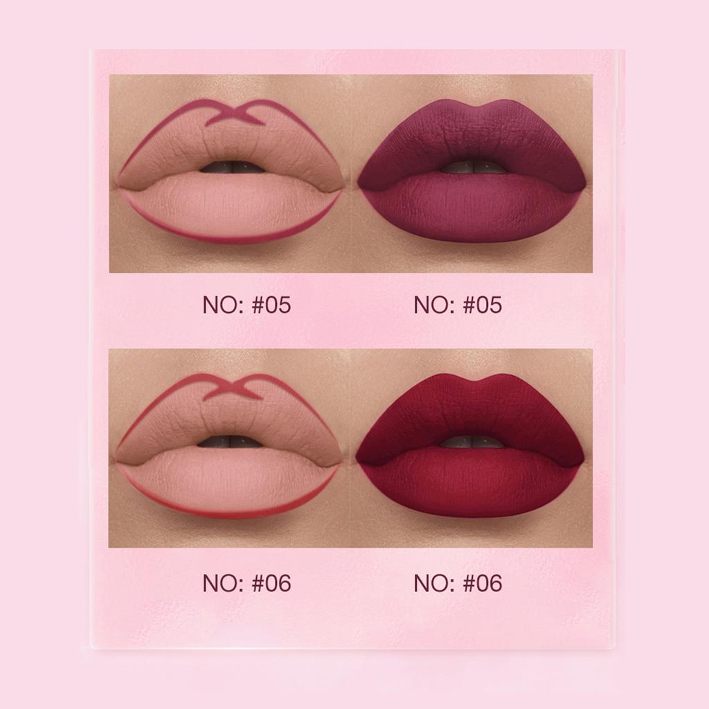 Matte Lip Gloss Lip Liner Combo 12pcs Set