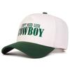 Unisex COWBOY Letter Embroidery Baseball Caps Adjustable Casual Hats Spring and Autumn Outdoor Sunscreen Hat