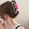 Hair Claw Heart Design Hair Clip for Women Stable Grip Back Head Hair