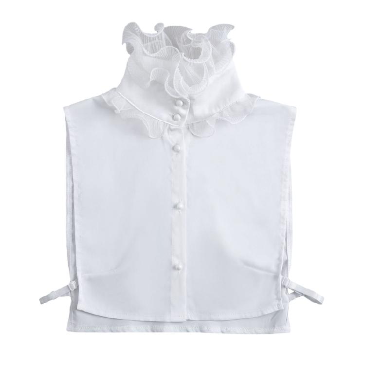 Fashionable Detachable Collar High Neck Accessory Neckwear For Dresses Blouses Formal Event Half Shirt Decorative Collar