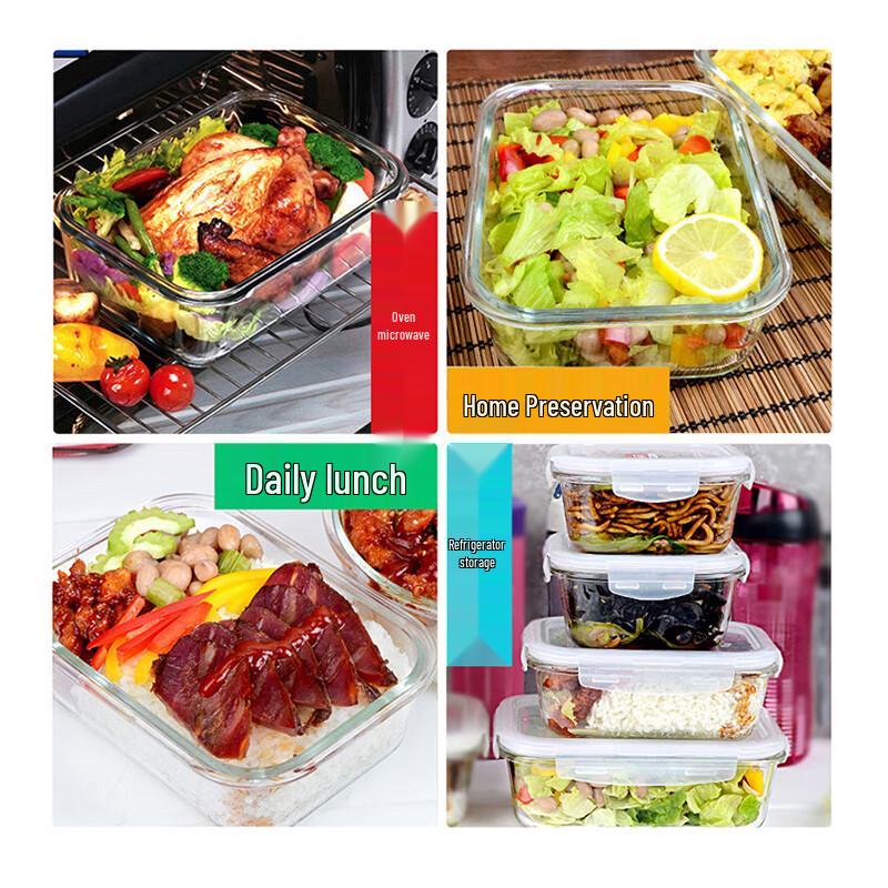 Lock & Lock 5-Piece Borosilicate Glass Food Storage Set