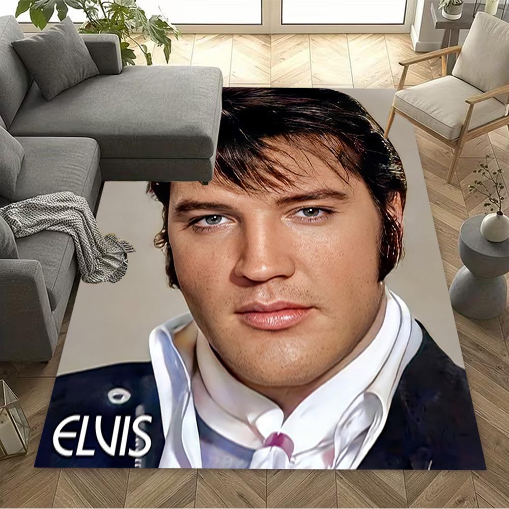 Love Elvis Presley Area Rug Suitable for Foyer Dining Room Outdoor Playrooms Antislip Carpet Office home decor Gift for Festivals
